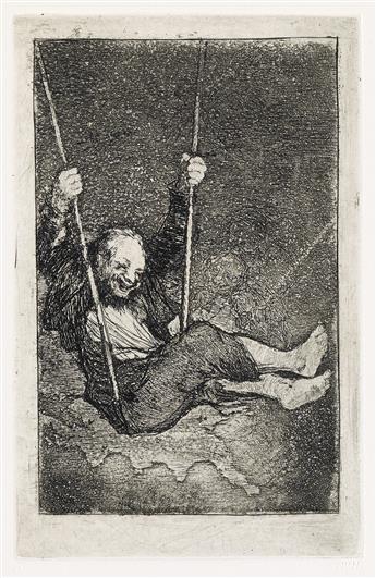 FRANCISCO JOSÉ DE GOYA Group of 6 etchings with aquatint and drypoint executed in Bordeaux between 1824 and 1828.